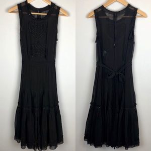 Plenty by Tracy Reese Black Silk Heart Dress
